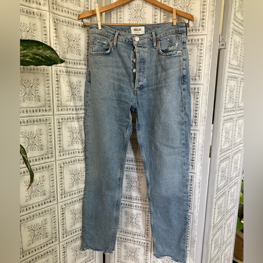 Agolde High Rise Cropped Jeans